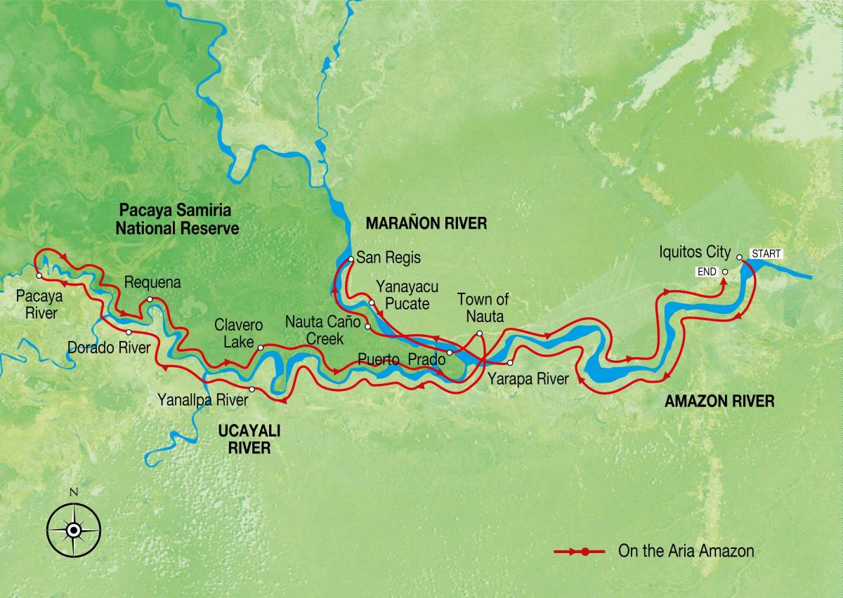 mapa de río amazonas Perú