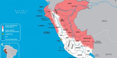 Mapa de Perú malaria