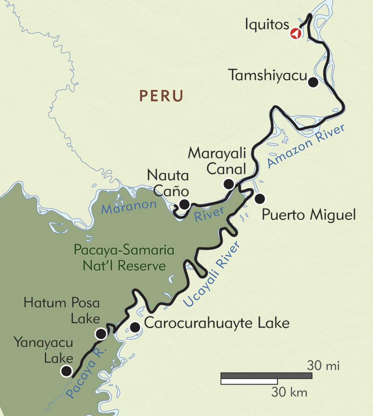 amazon Perú mapa