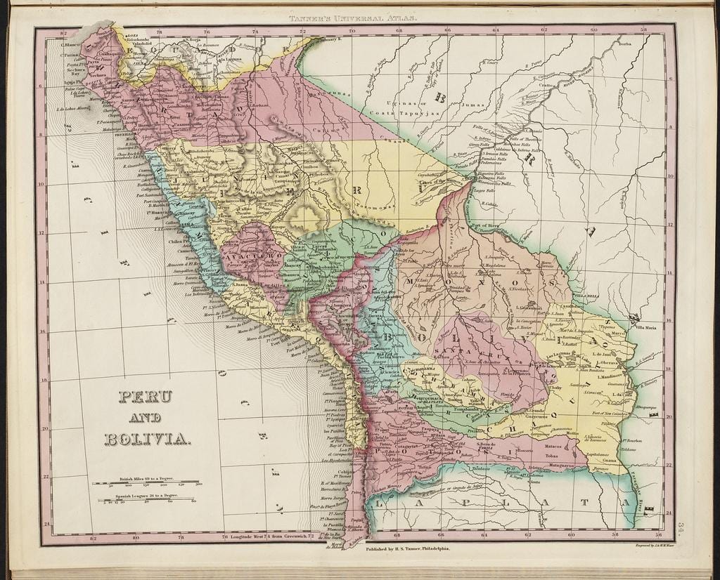 mapa do antigo Perú