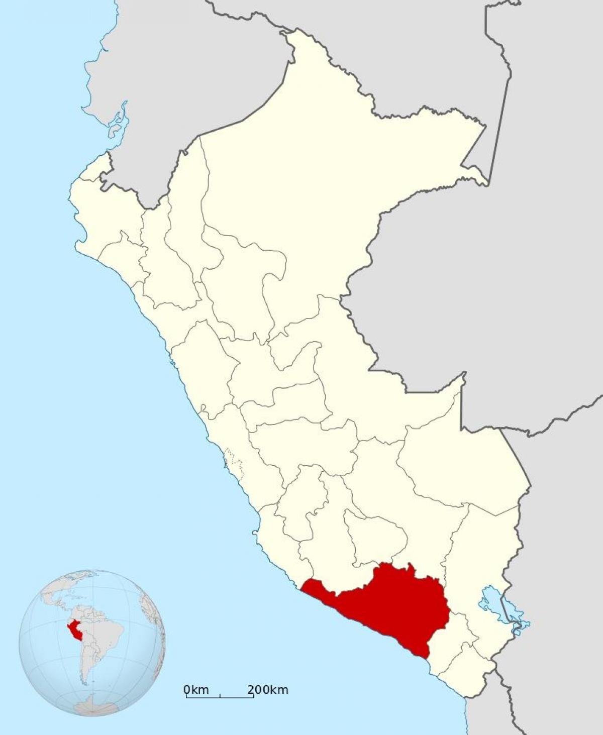 mapa de arequipa Perú