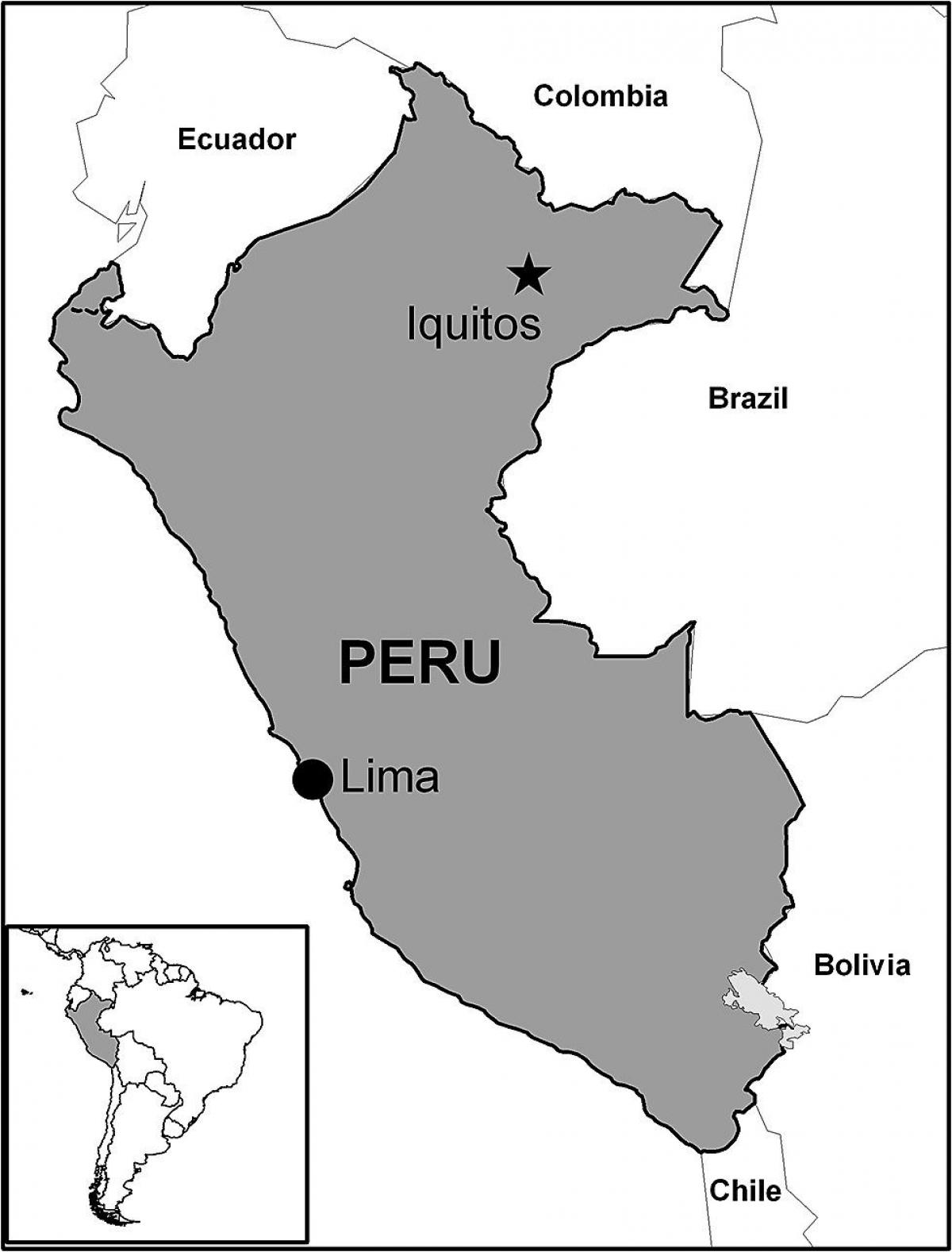 mapa de iquitos Perú