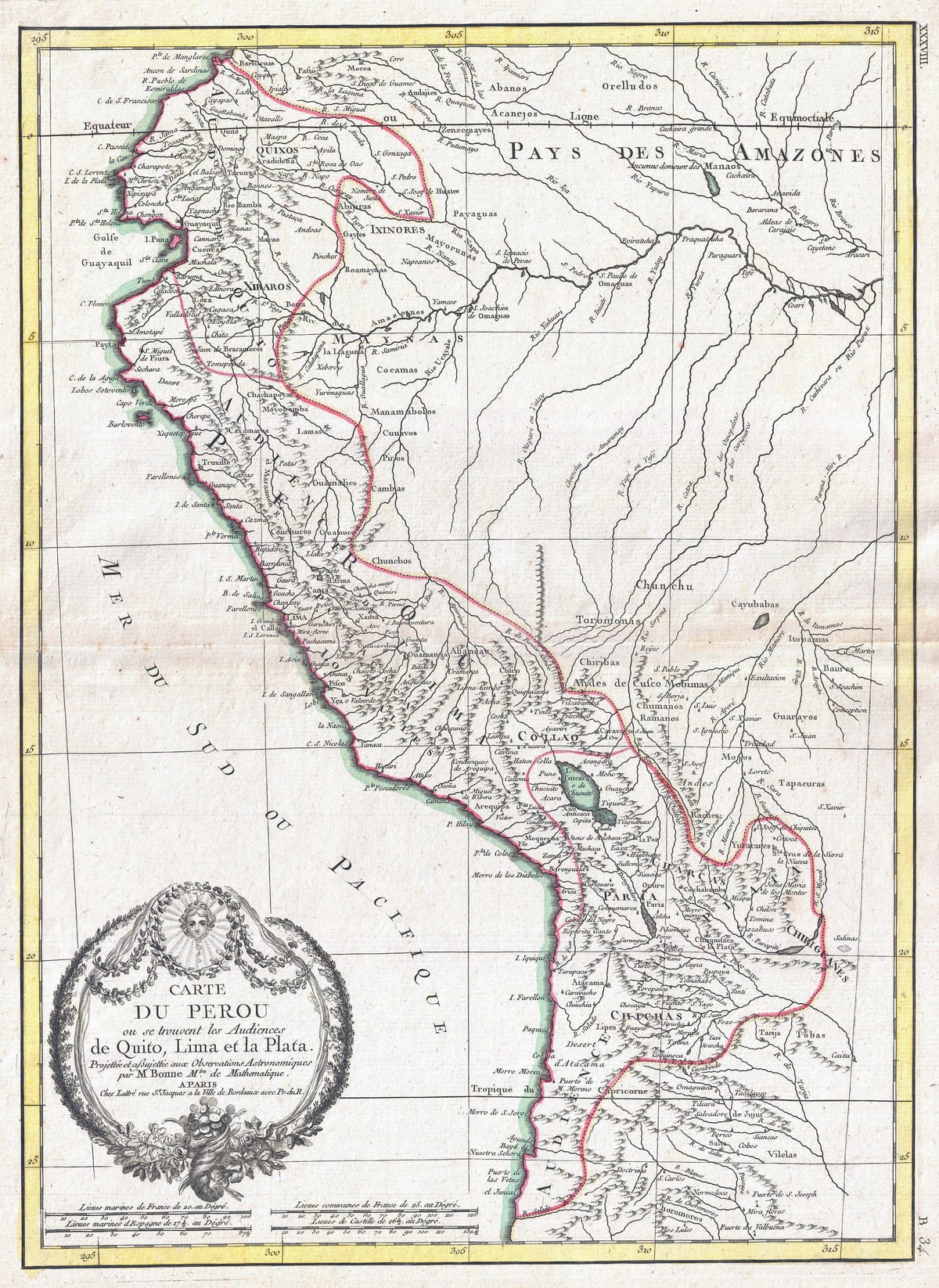 mapa do antigo mapa de Perú