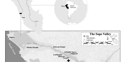 Mapa de caral Perú