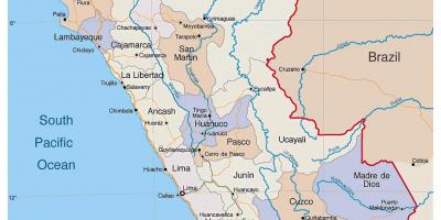 Mapa de mapa detallado de Perú