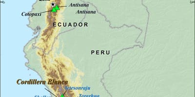 Andes peruanos mapa