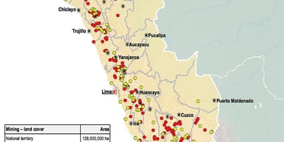 Mapa de Perú recursos naturais