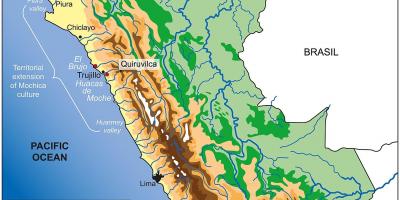 Perú xeografía mapa